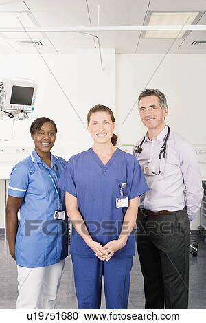 Stock Image - A portrait of medical staff. Fotosearch