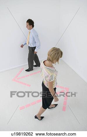 Business people following arrows. View Large Photo Image Stock Image - Business people following arrows.. Fotosearch