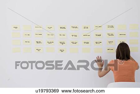 Business woman brainstorming View Large Photo Image Stock Photo - Business woman brainstorming. Fotosearch