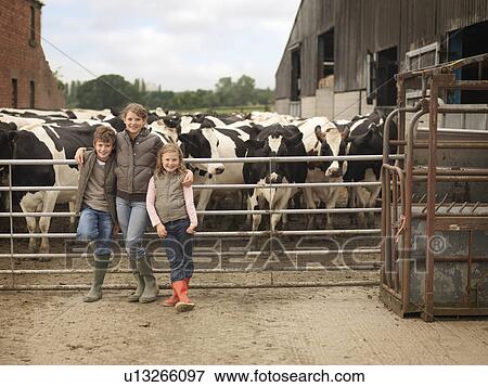 Children With Cows View Large Photo Image Stock Photo - Children With Cows. Fotosearch