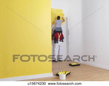 Couple painting. View Large Photo Image Stock Image - Couple painting.. Fotosearch