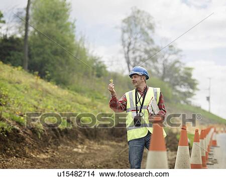 Ecologist Above Motorway View Large Photo Image Picture - Ecologist Above Motorway. Fotosearch