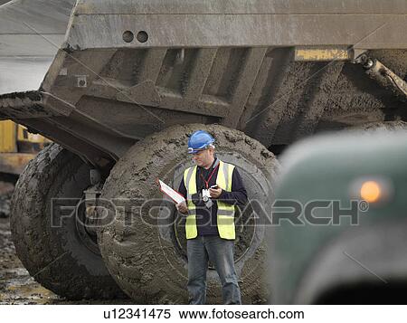 Stock Photography - Ecologist At Mine. Fotosearch