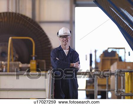 Engineer In Turbine Hall View Large Photo Image Stock Photo - Engineer In Turbine Hall. Fotosearch