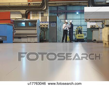 Engineers In Factory View Large Photo Image Stock Photograph - Engineers In Factory. Fotosearch
