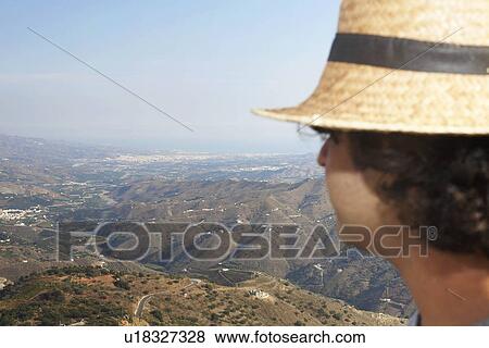 Stock Photo - Man looking at a view. Fotosearch