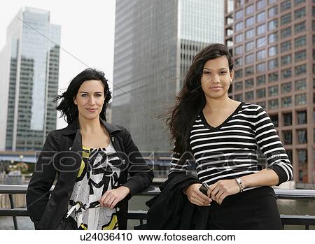 Stock Image - Portraits businesswomen. Fotosearch