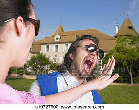 Woman slapping man View Large Photo Image Stock Image - Woman slapping man. Fotosearch