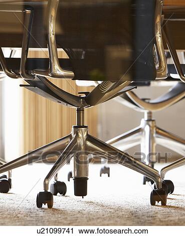 Stock Image - Close-Up of Office Chairs. Fotosearch