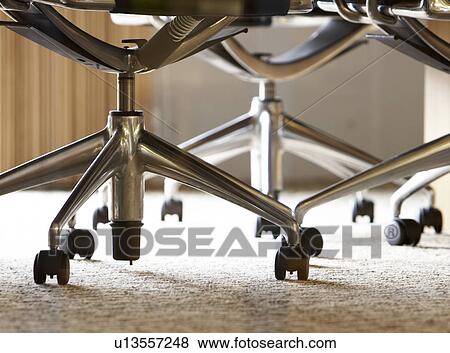 Close-Up of Office Chairs View Large Photo Image Stock Photo - Close-Up of Office Chairs. Fotosearch