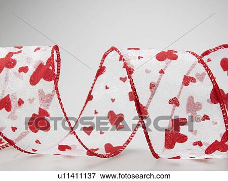 Coiled Patterned Ribbon View Large Photo Image Stock Photo - Coiled Patterned Ribbon. Fotosearch