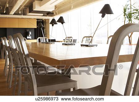 Conference Table View Large Photo Image Stock Image - Conference Table. Fotosearch
