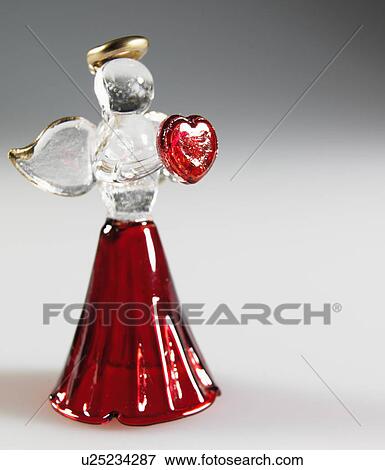 Decorative Glass Angel View Large Photo Image Stock Photo - Decorative Glass Angel. Fotosearch