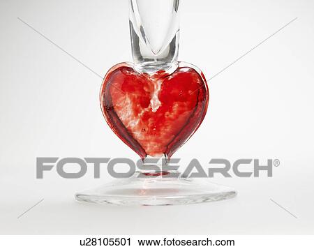 Decorative Glass with Heart Shape View Large Photo Image Stock Image - Decorative Glass with Heart Shape. Fotosearch