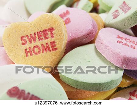 Heart Shaped Candies View Large Photo Image Stock Photograph - Heart Shaped Candies. Fotosearch