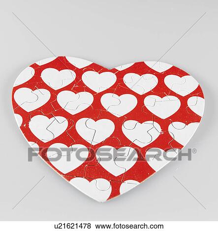 Stock Photo - Heart Shaped Puzzle. Fotosearch