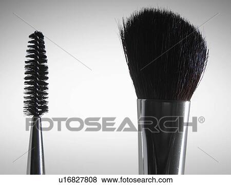 Make-Up and Mascara Brush View Large Photo Image Stock Photo - Make-Up and Mascara Brush. Fotosearch