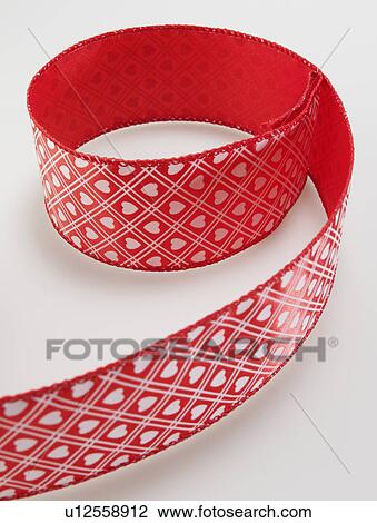 Patterned Red Ribbon View Large Photo Image Stock Image - Patterned Red Ribbon. Fotosearch