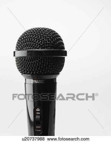 Single Microphone View Large Photo Image Stock Photo - Single Microphone. Fotosearch