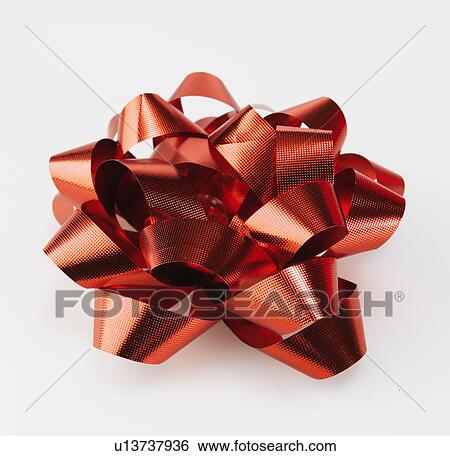 Stock Photograph - Single Red Bow. Fotosearch