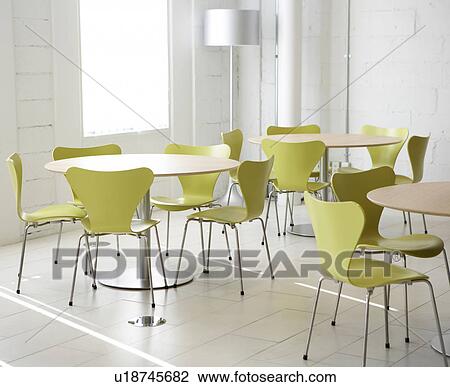 Stock Image - Tables and Chairs. Fotosearch