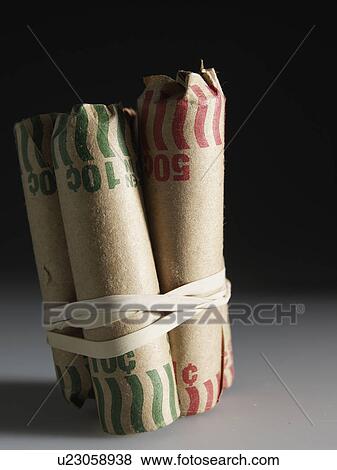 US Coin Rolls View Large Photo Image Stock Photo - US Coin Rolls. Fotosearch