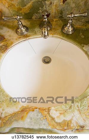 Aerial view bathroom sink View Large Photo Image Stock Photography - Aerial view bathroom sink. Fotosearch