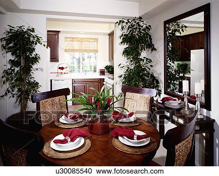 Circular dining table View Large Photo Image Stock Image - Circular dining table. Fotosearch