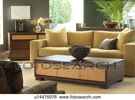 Stock Photograph - Contemporary living room. Fotosearch