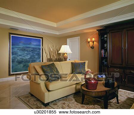 Contemporary living room View Large Photo Image Stock Photography - Contemporary living room. Fotosearch