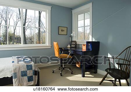 Picture - Desk in bedroom. Fotosearch