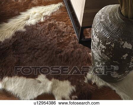 Detail animal fur rug View Large Photo Image Stock Photograph - Detail animal fur rug. Fotosearch