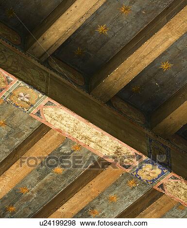 Detail hand painted ceiling beams View Large Photo Image Stock Photo - Detail hand painted ceiling beams. Fotosearch