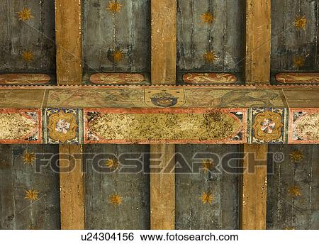 Detail hand painted ceiling beams View Large Photo Image Stock Photograph - Detail hand painted ceiling beams. Fotosearch