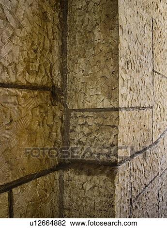 Stock Image - Detail sandstone wall. Fotosearch