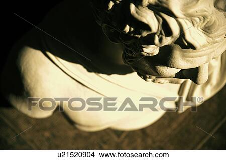 Picture - Detail stone statue. Fotosearch