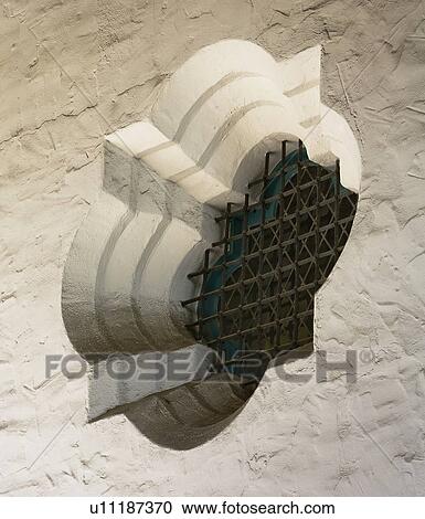 Detail window with wrought iron grill View Large Photo Image Stock Image - Detail window with wrought iron grill. Fotosearch