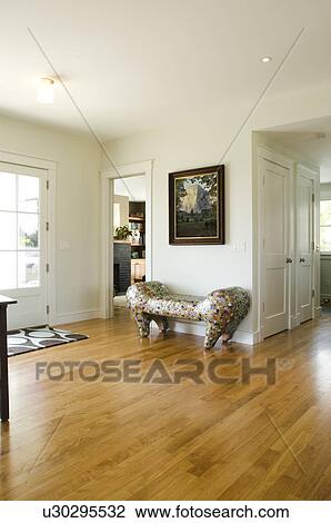 Home foyer with hardwood floor View Large Photo Image Stock Image - Home foyer with hardwood floor. Fotosearch