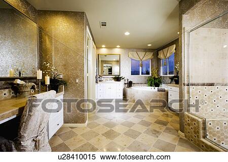 Stock Photography - Large master bathroom. Fotosearch