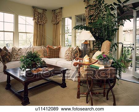Living room with sectional sofa View Large Photo Image Stock Photo - Living room with sectional sofa. Fotosearch