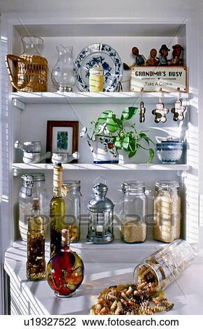 Old Country Style Kitchen Pantry Area Stock Image U19327522