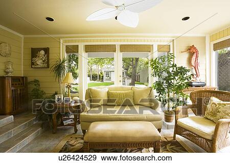 Stock Photo - Sunroom. Fotosearch