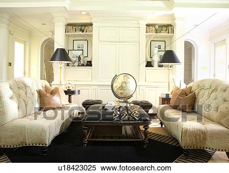 Symmetrical living room View Large Photo Image Stock Photography - Symmetrical living room. Fotosearch