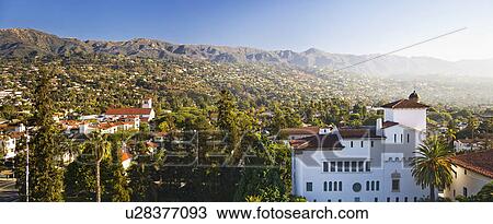 View of jail wing of Santa Barbara courthouse against Santa Barbara mountainside View Large Photo Image Stock Image - View of jail wing of Santa Barbara courthouse against Santa Barbara mountainside. Fotosearch