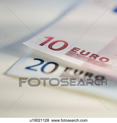 Stock Photo - 10 and 20 euro notes. Fotosearch