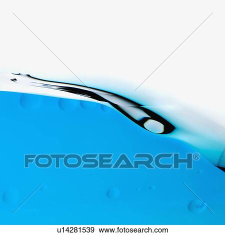 Stock Photo - Abstract blue wave. Fotosearch
