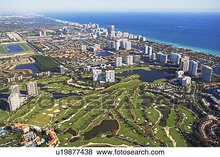 Aerial view of waterfront city View Large Photo Image Stock Photo - Aerial view of waterfront city. Fotosearch