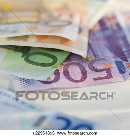 Assorted euro notes View Large Photo Image Stock Image - Assorted euro notes. Fotosearch