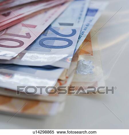 Stock Photography - Assorted euro notes. Fotosearch