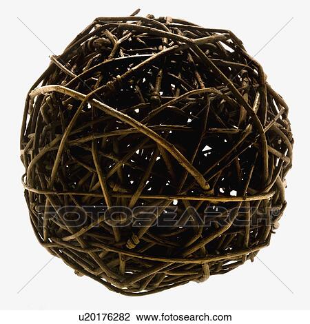 Stock Image - Ball of twigs. Fotosearch